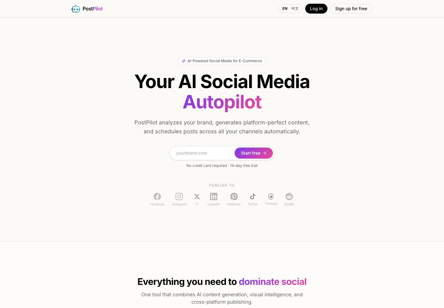 PostPilot website preview